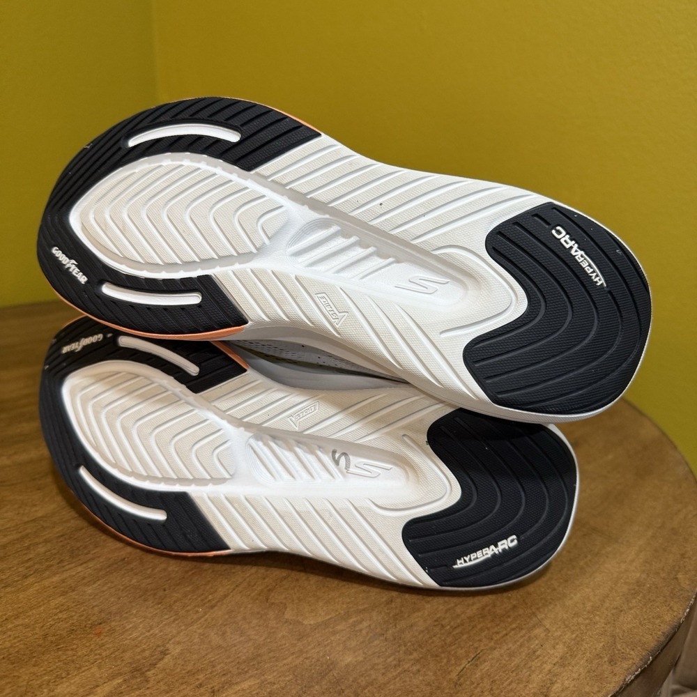 Skechers GO WALK MAX WALKER- VEA 125053 Women's Size 10 White Black Orange - Picture 6 of 11